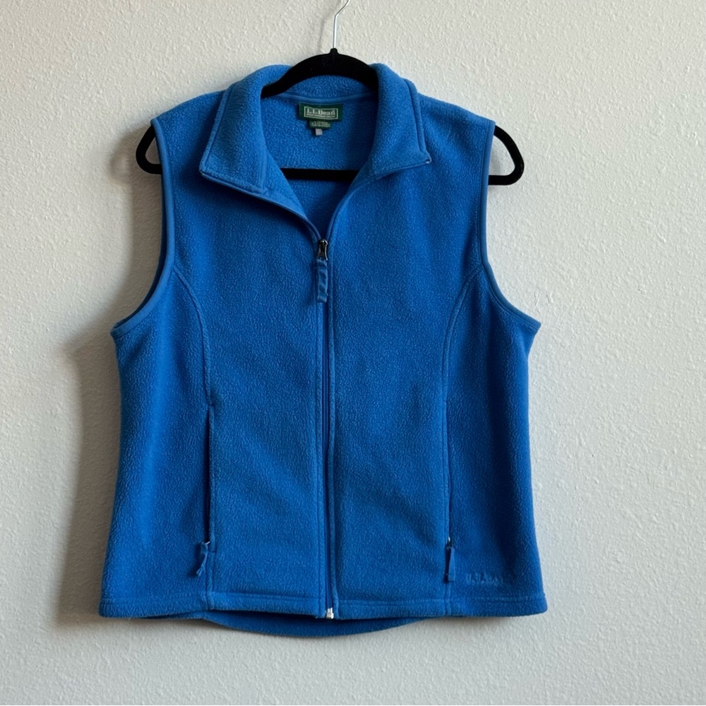 L.L. Bean Vibrant Blue Fleece Vest